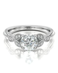 With Clarity Vintage Princess, Cushion, Emerald, Radiant, Round, Oval Cut Engagement Ring
