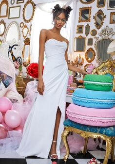 INES DI SANTO Spring 2023 - Faiza Sheath Wedding Dress