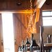 Rustic Black Lantern and Pillar Candle Aisle Decor