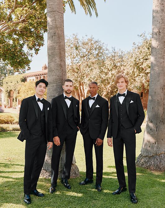 Birdy Grey Suits Spencer Tuxedo in Black Black Tuxedo - 2