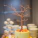Erin-Joy's grandmother made a traditional fruit cake for the couple, which Erin-Joy decorated. Her sister made the distinctive tree cake topper.