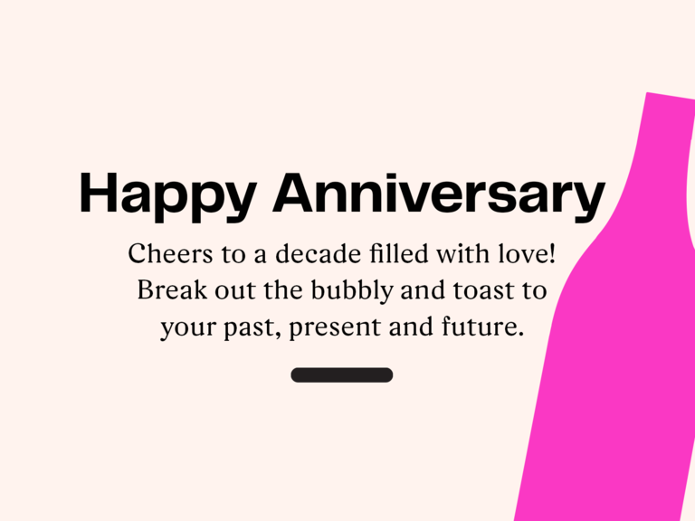 Happy Anniversary không tính tiền image with 10-year anniversary quote