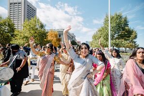 Baraat Procession During Hindu Wedding Ceremony