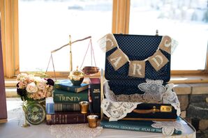 Vintage Suitcase Card Holder
