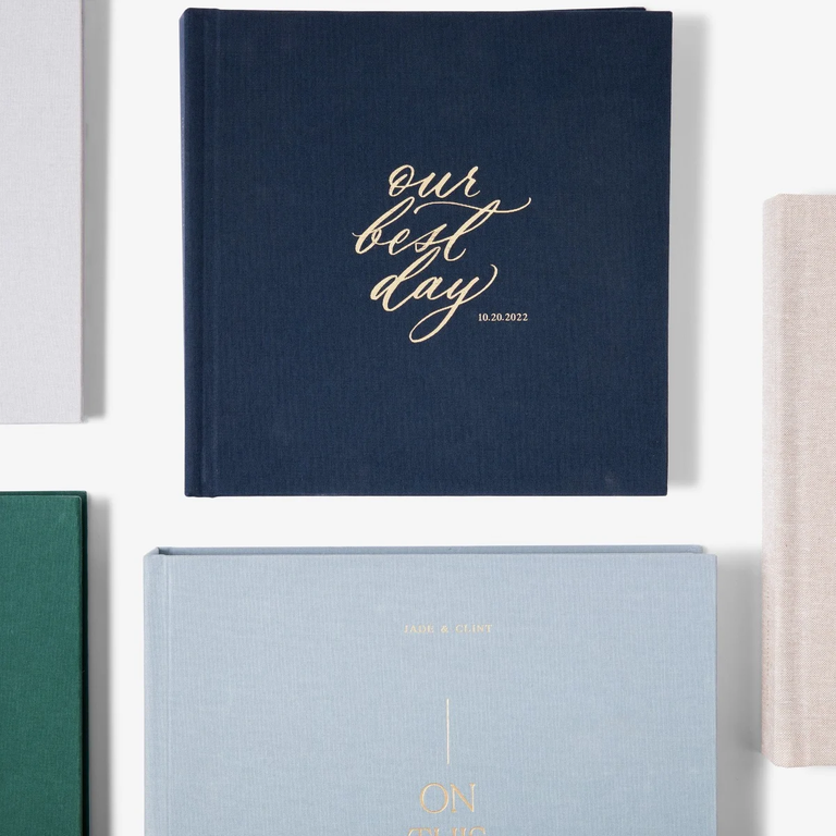 Layflat wedding photobook from Artifact Uprising