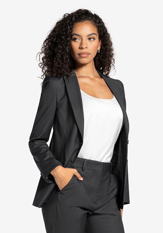Generation Tux Women's Charcoal Suit Pantsuits and Separates Wedding Dress - 5