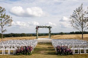 Floral Wedding Arch at Prospect House in Dripping Springs, Texas