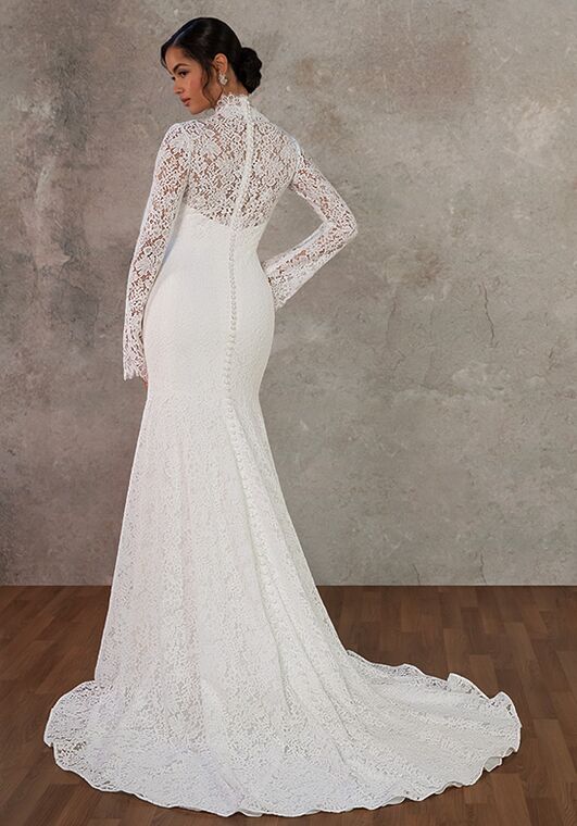 Essense of Australia D4455 Column Wedding Dress - 2