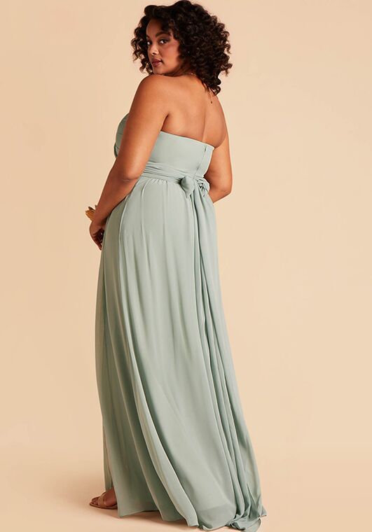 Birdy Grey Grace Chiffon Dress in Sage Bridesmaid Dress - 2