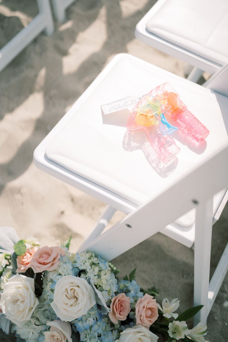 Bubble Shooter for Recessional at Wychmere Beach Club in Harwich Port, Massachusetts