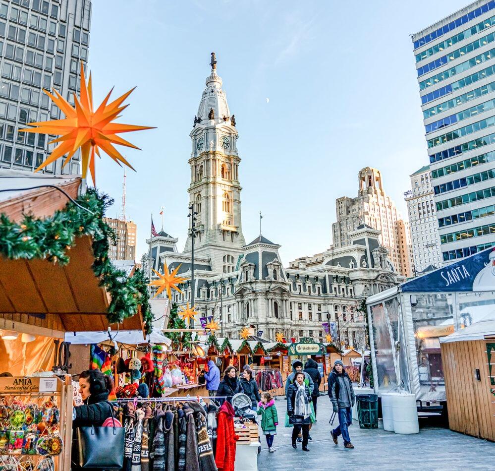 Picture of Christmas Village in Philadelphia