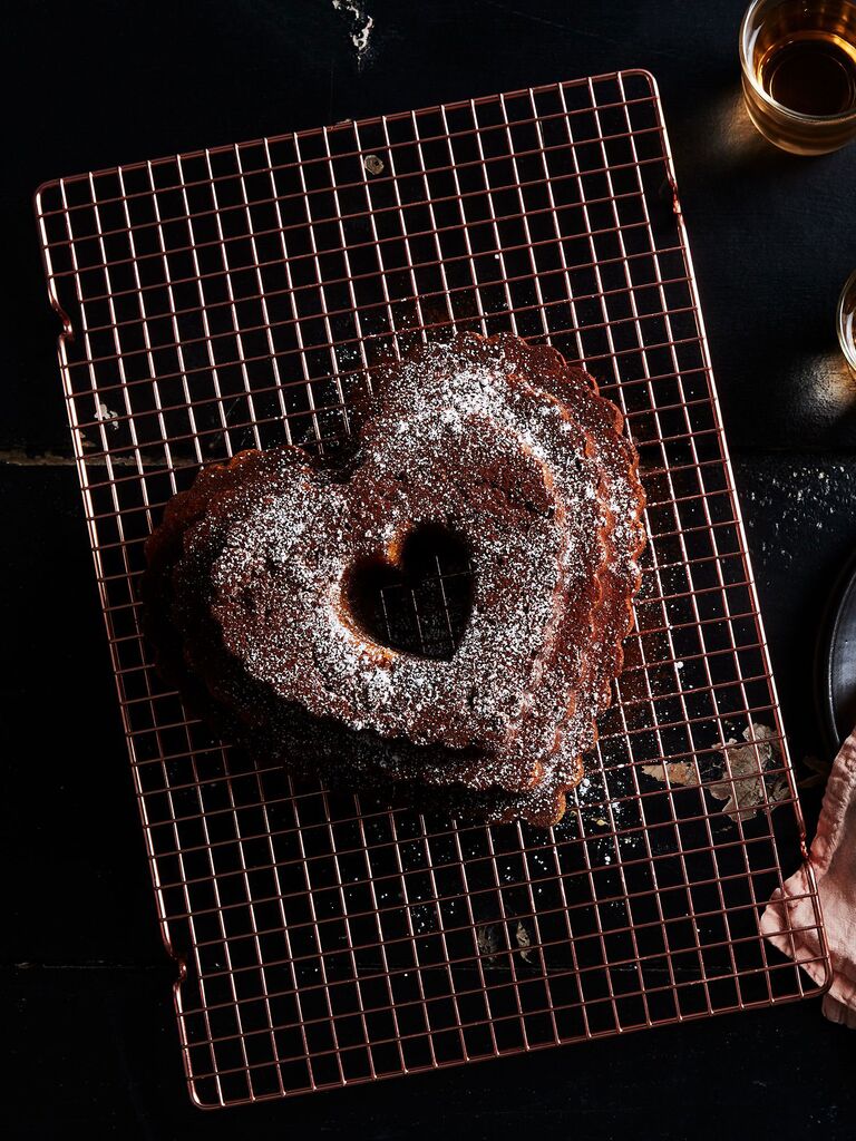 Set of two copper-plated cooling racks modern 22nd anniversary gift