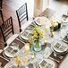 Gray-and-White-Patterned Table Linens