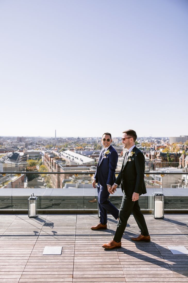 Rooftop Wedding Portraits in Washington, DC