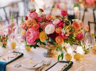 Since Christina's family is originally from Sicily, she and Michael chose to draw inspiration from Italy when it came time to plan their wedding. "The