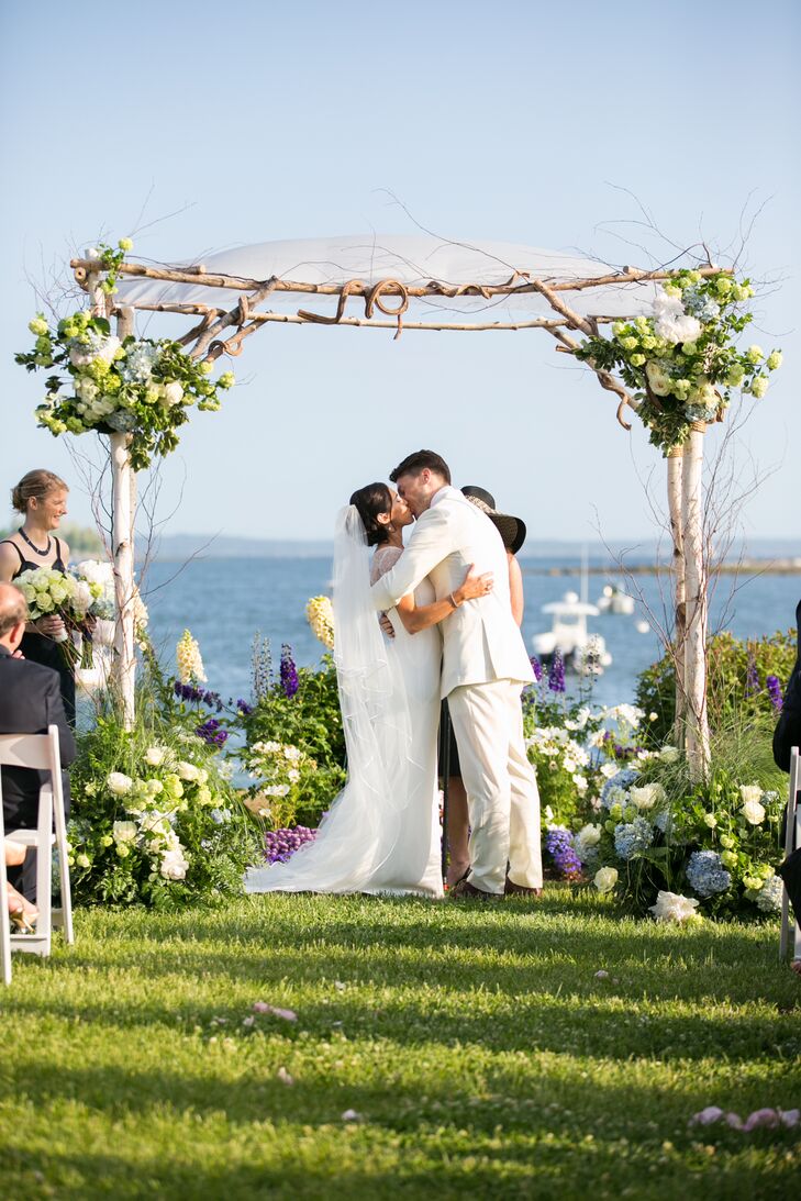 White Birch and Hydrangea Chuppah