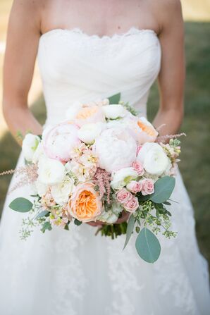 Classic, Organic Hand-Tied Bridal Bouquet
