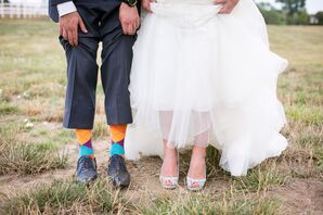 Funky, Colorful Groom’s Socks
