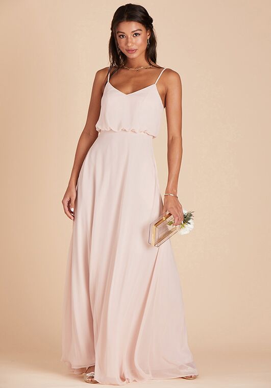 Birdy Grey Gwennie Dress in Pale Blush V-Neck Bridesmaid Dress - 2