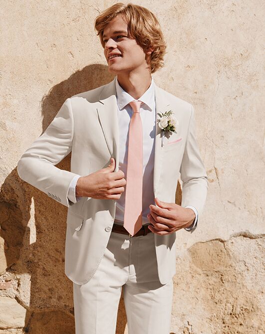 Birdy Grey Suits Taylor Suit Jacket in Tan Champagne Tuxedo - 2