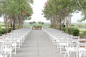 Folding Chairs for Ceremony at Lansdowne Resort in Leesburg, Virginia