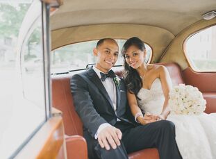 Every detail surrounding Rhea (27 and a registered nurse) and Daryl Villavicencio's (26 and a technician) waterfront wedding in Island Park was the ep