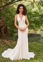 Lillian West 66238 Fit-and-Flare Wedding Dress - thumbnail - 2