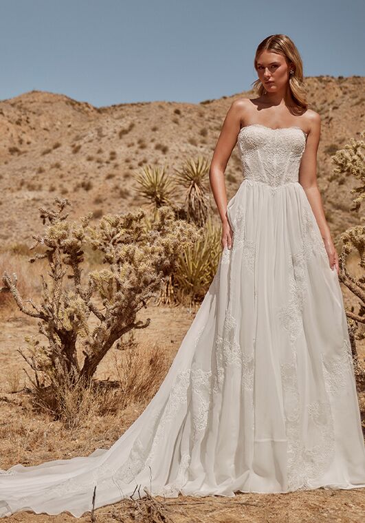 La Perle LP2601 Arden A-Line Wedding Dress - 2