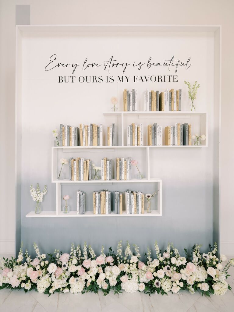 Personalized seating chart display idea for wedding. 