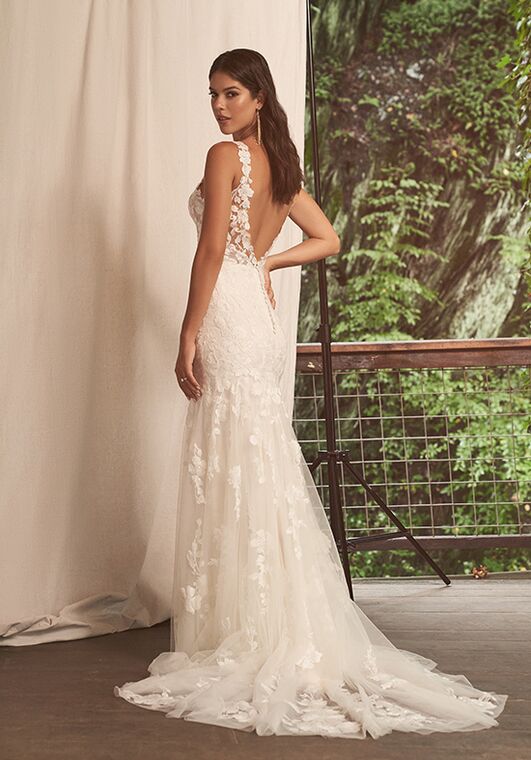 Lillian West 66278 Fit-and-Flare Wedding Dress - 2