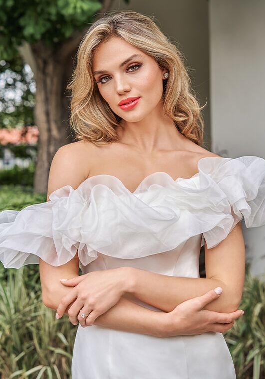 Jasmine Couture Anya Mermaid and Trumpet Wedding Dress - 2
