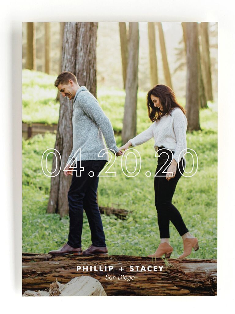 Simple and unique save the date