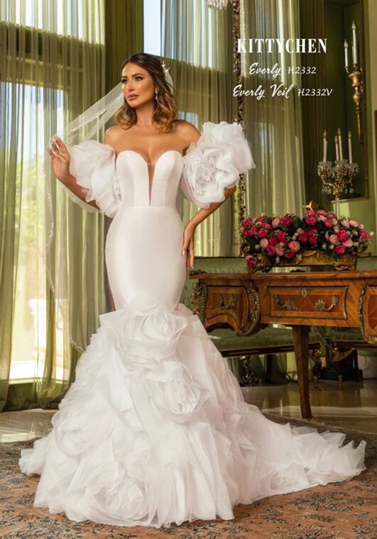 KITTY CHEN EVERLY, H2332 Mermaid and Trumpet Wedding Dress - 2