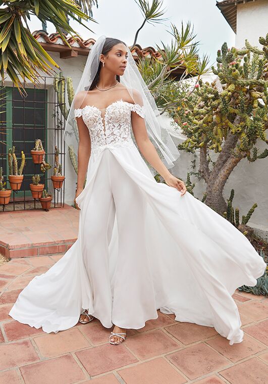 Beloved by Casablanca Bridal BL375 Willow Wedding Pantsuit