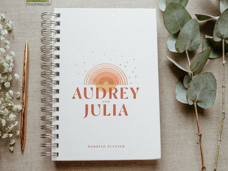 Paper Peach Shop Rainbow Wedding Planner Book