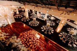Dance Floor With Patterned Lights at Tribeca Rooftop in New York City