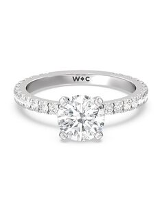 With Clarity Classic Princess, Asscher, Cushion, Emerald, Marquise, Pear, Radiant, Round, Oval Cut Engagement Ring