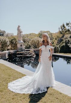 Essense of Australia D3639 Fit-and-Flare Wedding Dress