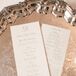 Traditional Ceremony Programs with Silver Calligraphy