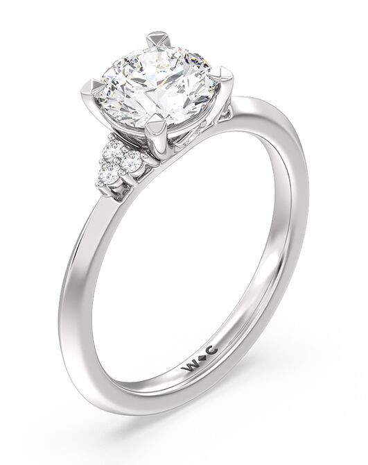 With Clarity Classic Cushion, Emerald, Radiant, Round, Oval Cut Engagement Ring - 2