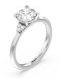 With Clarity Classic Cushion, Emerald, Radiant, Round, Oval Cut Engagement Ring - thumbnail - 2