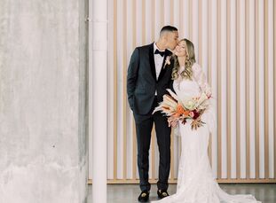 For their beachfront wedding at Wave Resort in Long Branch, New Jersey, Molly and Julian leaned into a boho-luxe theme to complement their modern-meet