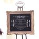 DIY Framed Chalkboard Menu Sign