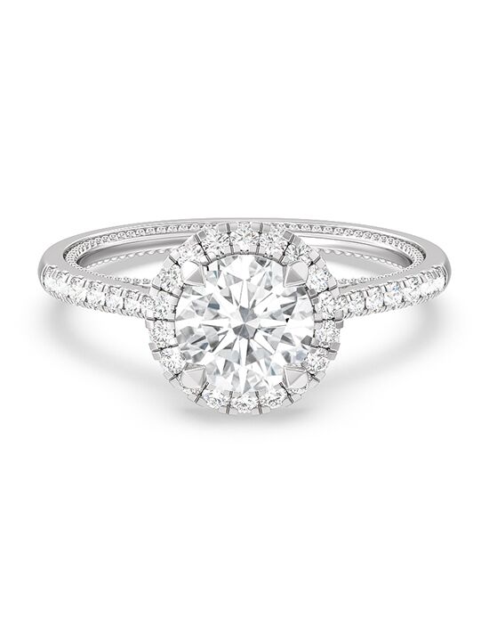 With Clarity Glamorous Princess, Pear, Round Cut Engagement Ring - 1