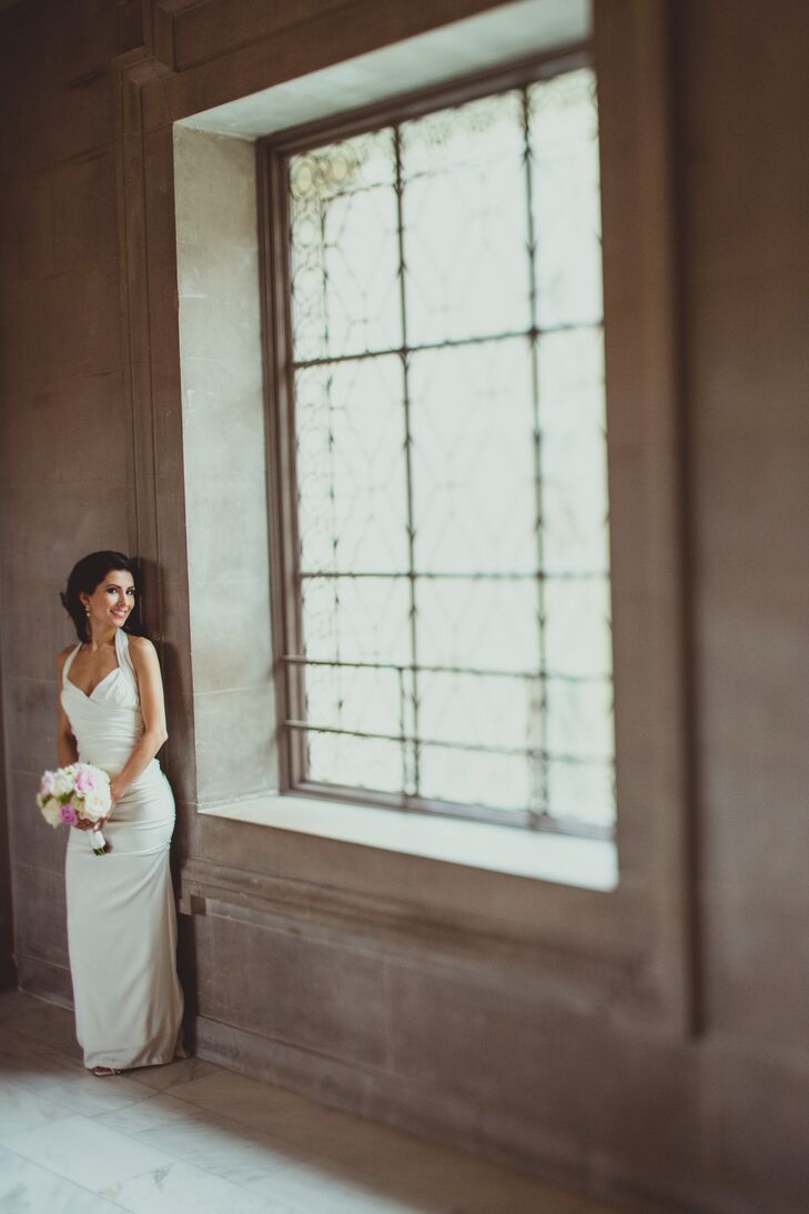 “Jen was no bridezilla and thankfully found her dress on day one of shopping,” says Matt. “Upon trying it on, I said she looked as if she was born in the dress. Thankfully, her parents agreed.”