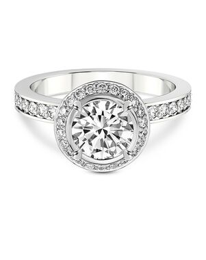 Friendly Diamonds Glamorous Round, Oval Cut Engagement Ring