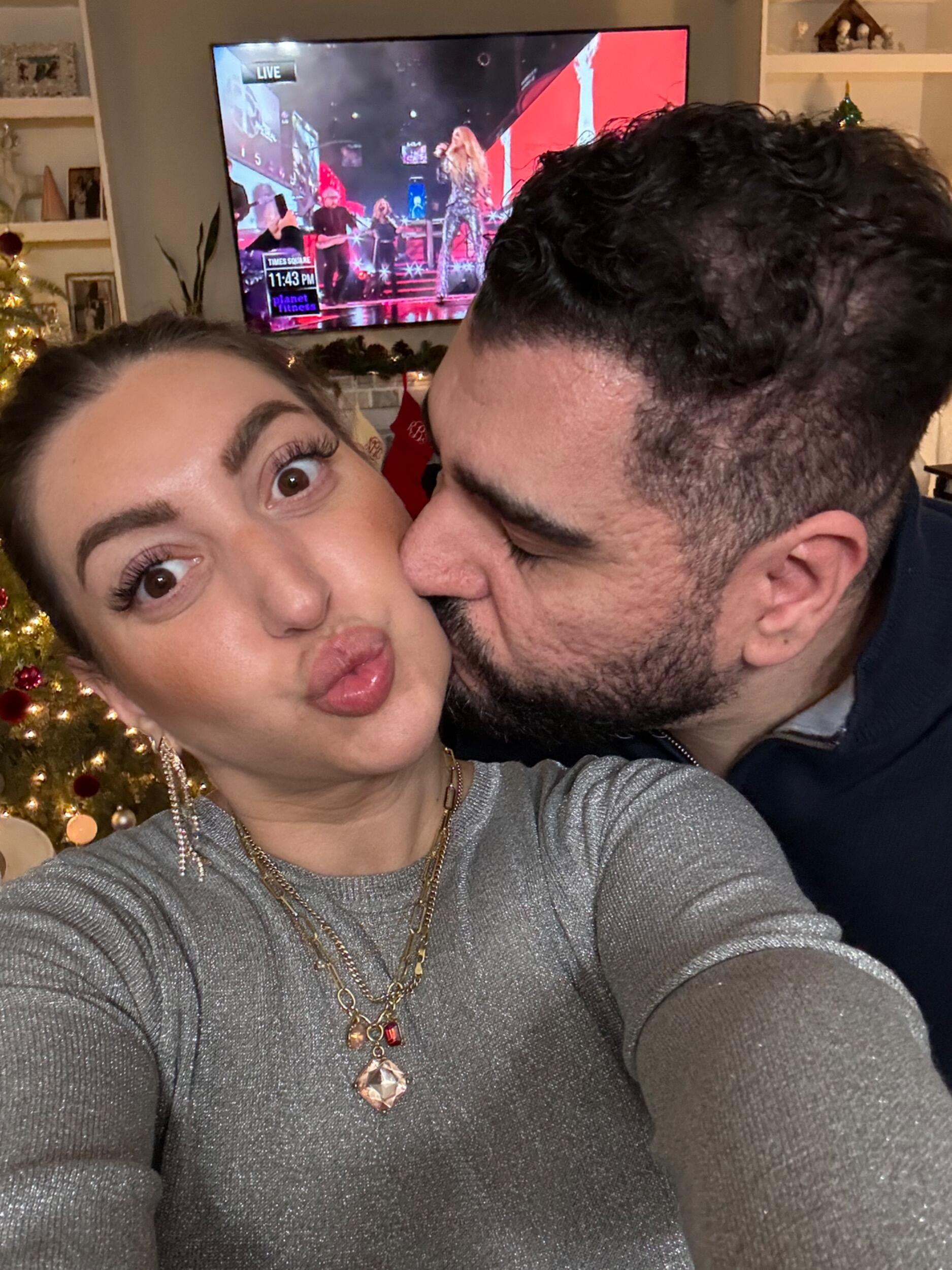 The first of many New Year's celebrations together.