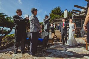 Father Walking Bride Down Aisle