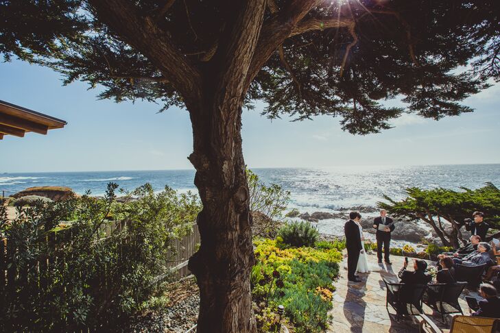 "The wedding was held in Carmel, California," says Carol. "It’s where we took our first vacation together and it’s one of my favorite places in the world. It’s so intimate and terribly romantic with those beautiful beaches and waves crashing on cliffs."