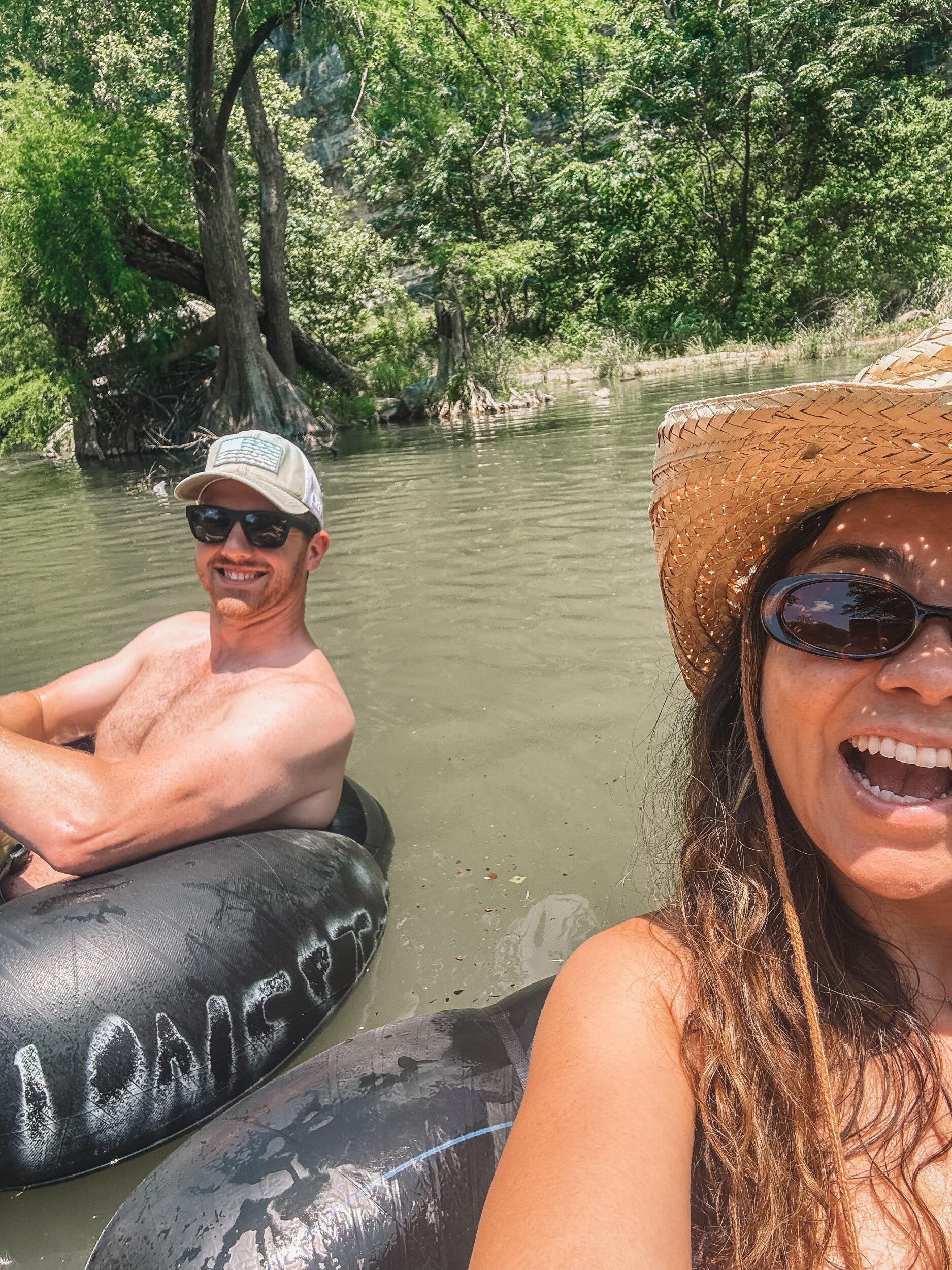 Classic Texas floatin' the river in New Braunfels